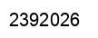 Número 2392026 imagen negro