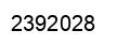 Number 2392028 black image