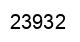 Número 23932 imagen negro