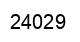 Number 24029 black image