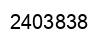 Number 2403838 black image