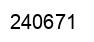 Number 240671 black image