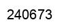 Number 240673 black image
