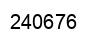Number 240676 black image