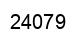 Number 24079 black image