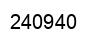 Number 240940 black image