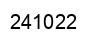 Número 241022 imagen negro