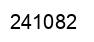 Number 241082 black image