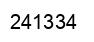 Number 241334 black image