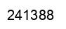 Number 241388 black image
