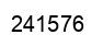 Number 241576 black image