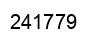 Number 241779 black image