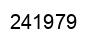 Number 241979 black image