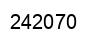 Number 242070 black image