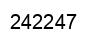 Number 242247 black image
