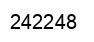Number 242248 black image