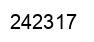 Number 242317 black image