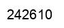 Number 242610 black image