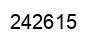 Number 242615 black image