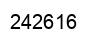 Number 242616 black image
