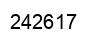 Number 242617 black image