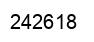 Number 242618 black image