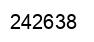 Number 242638 black image