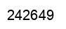 Number 242649 black image