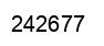 Number 242677 black image