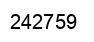Number 242759 black image