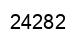 Number 24282 black image