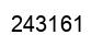 Number 243161 black image