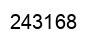 Number 243168 black image