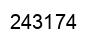 Number 243174 black image