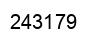 Number 243179 black image