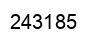 Number 243185 black image