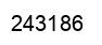 Number 243186 black image