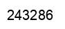 Number 243286 black image