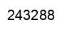 Number 243288 black image