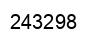 Number 243298 black image
