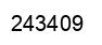 Number 243409 black image