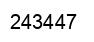 Number 243447 black image