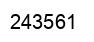Número 243561 imagen negro