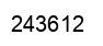 Number 243612 black image