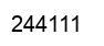 Number 244111 black image