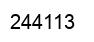 Number 244113 black image