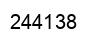 Number 244138 black image