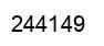 Number 244149 black image