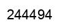 Number 244494 black image
