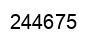 Number 244675 black image